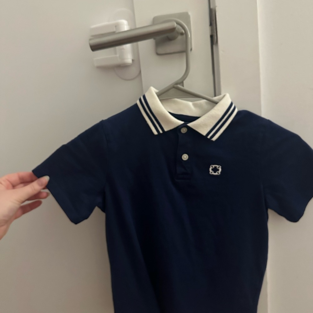H&M Dark Blue Kids Polo with White Collar